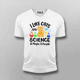 I Like Cats, Science & Maybe 3 People T-Shirt For Men