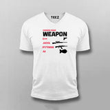 Choose Your Weapon Funny Programmer T-Shirt For Men