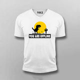 You Are Offline" T-Shirt  For Men – Classic No Internet Fun