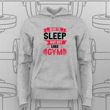 Sleep vs. Gym Funny Fitness T-Shirt – For Women