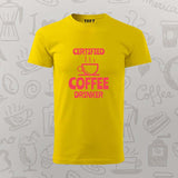 Certified Coffee Drinker T-Shirt for Men-Caffeine Lover Tee