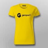 genpact yellow Half Sleeve T Shirt 