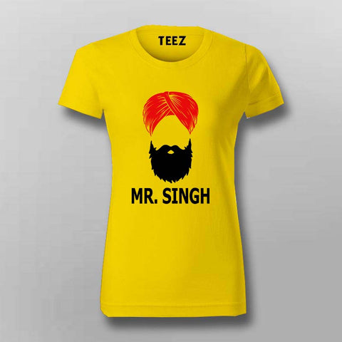 Mr. Singh T-Shirt For Women - Celebrate Punjabi Pride