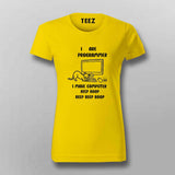 I Are Programmer T-Shirt For Women – Funny Coding & Cat Lover Tee