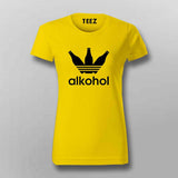 Alkohol T-Shirt for Women – Fun Beer Lover Tee Online India