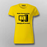 Master of Purrgramming T-Shirt For Women - For Cat-Loving Coders