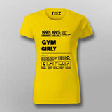 Gym Girly T-Shirt – Funny Fitness Workout Tee for Women