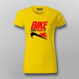 Bike Ride T-Shirt For Women - Speed & Adventure for Riders