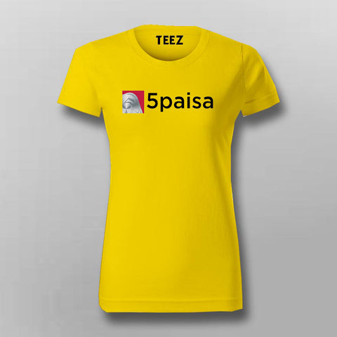 5paisa Logo T-Shirt For Women- Invest in Style