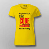 10% Code, 90% Debugging T-Shirt For Women – Funny Programmer