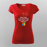 No Windows in Apple Stores - Funny Tech Tee