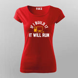 Build It Run It Programmer  T-shirt For Women