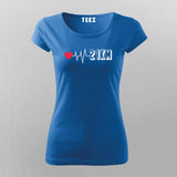 21Km Heartbeat Marathoner Cool T-shirts  For Women