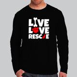 Live Love Rescue T-Shirt For Men