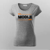 Wah Modiji Wah Hindi Meme T-shirt For Women