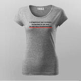 A Programmer Had A Problem He Decided To Use Java Programmer Joke T-Shirt For Women