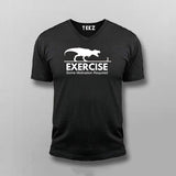 exercise motivation required V Neck T-shirt For Men