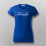 Avoid Negativity Maths Funny T-Shirt For   Women