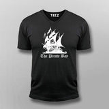 The Pirate Bay logo V-neck T-shirt For Men Online India