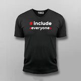 Include Everyone Funny V-Neck T-shirt For Men Online India 