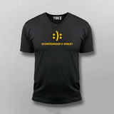 Schrodinger's smiley  V neck T-shirt for men india