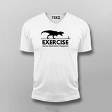 T-Rex Chase: Funny Exercise Men's T-Shirt