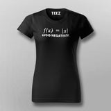 Avoid Negativity Maths Funny T-Shirt For   Women