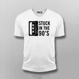 Stuck In The 90s V-Neck T-Shirt For Men India