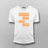 Karam Karo Kand Nahi Hindi Meme T-shirt For Men