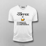 Item Coffee Agility Stamina Endurance  V Neck T-Shirt For Men Online India