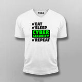 Eat Sleep Cyber Security Repeat Programmer Tee