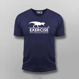 T-Rex Chase: Funny Exercise Men's T-Shirt