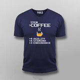 Item Coffee Agility Stamina Endurance  V Neck T-Shirt For Men India