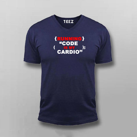 Running Code Is My Cardio T Shirt For Men TEEZ.in