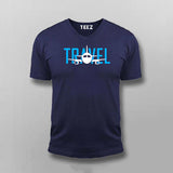 Travel V-Neck  T-Shirt For Men