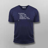 Dark Mode & Coffee Programmer Men's T-Shirt - Code All Night