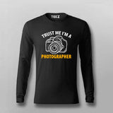 Trust Me Im A Photographer Full Sleeve  T-Shirt For Men Online India