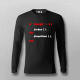 Monolata If Hungry Feed me Programming Full Sleeve T-Shirt For Men Online India