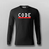 Code A Little, Test A Lot Men's Tee - Balance in Development