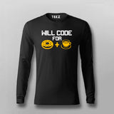 Will Code For Donut & Coffee Men's Tee