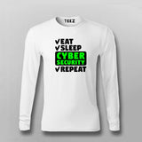 Eat Sleep Cyber Security Repeat Programmer Tee