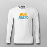 Buy Aur Batao Men's T-Shirt - Share Your Story