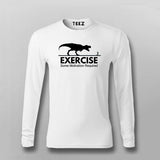 T-Rex Chase: Funny Exercise Men's T-Shirt