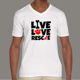 Live Love Rescue V Neck T-Shirt Online