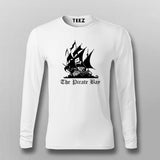The Pirate Bay logo Full sleeve T-shirt For Men Online Teez