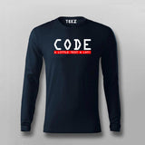 Code A Little, Test A Lot Men's Tee - Balance in Development