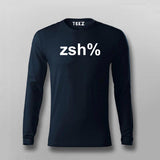 Zsh % Shell Full Sleeve  T-Shirt For Men India