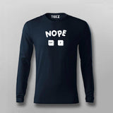 Nope Ctrl Z - Coding Full Sleeve T-Shirt For Men India