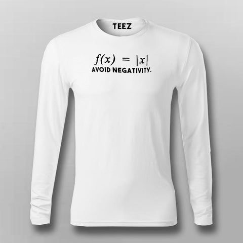 Avoid Negativity Maths Funny T-Shirt For Men –