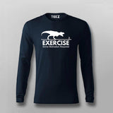 T-Rex Chase: Funny Exercise Men's T-Shirt